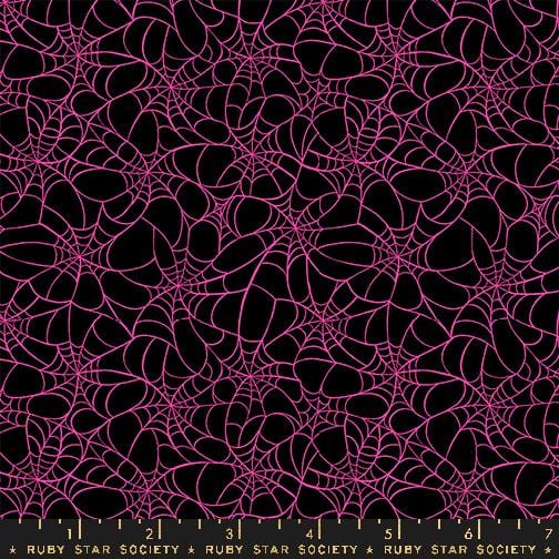Default Tangled Web in Black - Glow Garden by Sarah Watts for Ruby Star Society