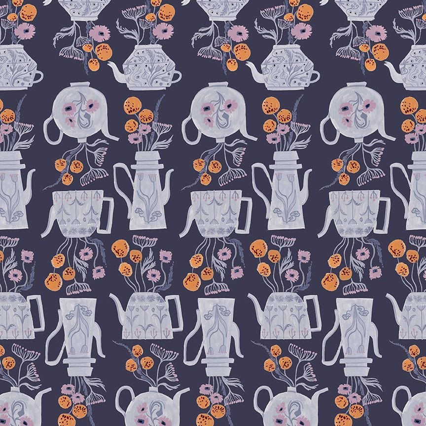 Teapots in Twilight - Cottage Grove - Dear Stella
