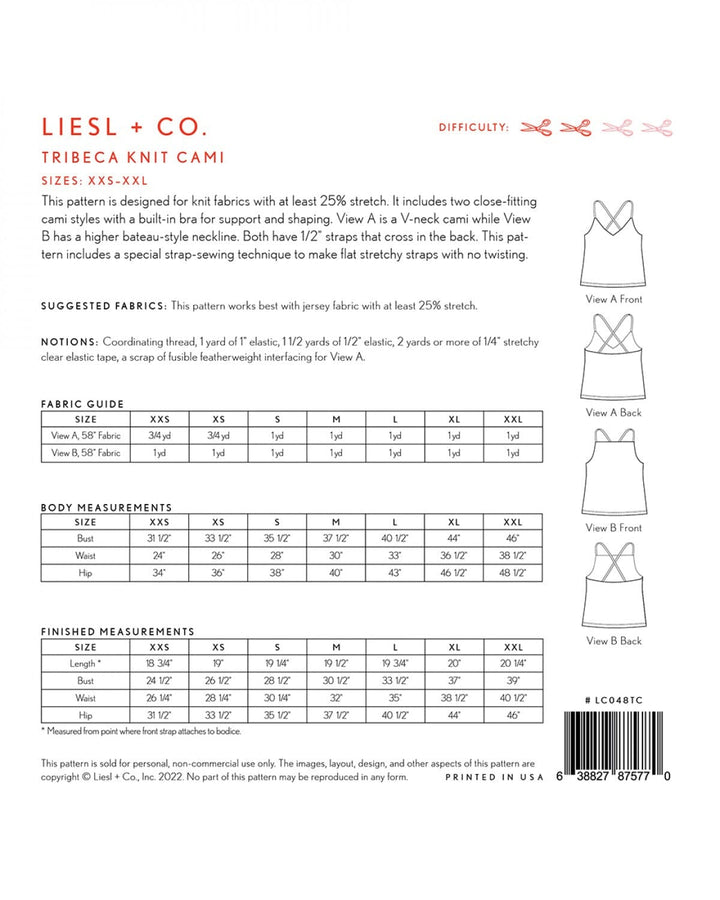 Default Tribeca Knit Cami - Liesl & Co. - Sizes 0-20