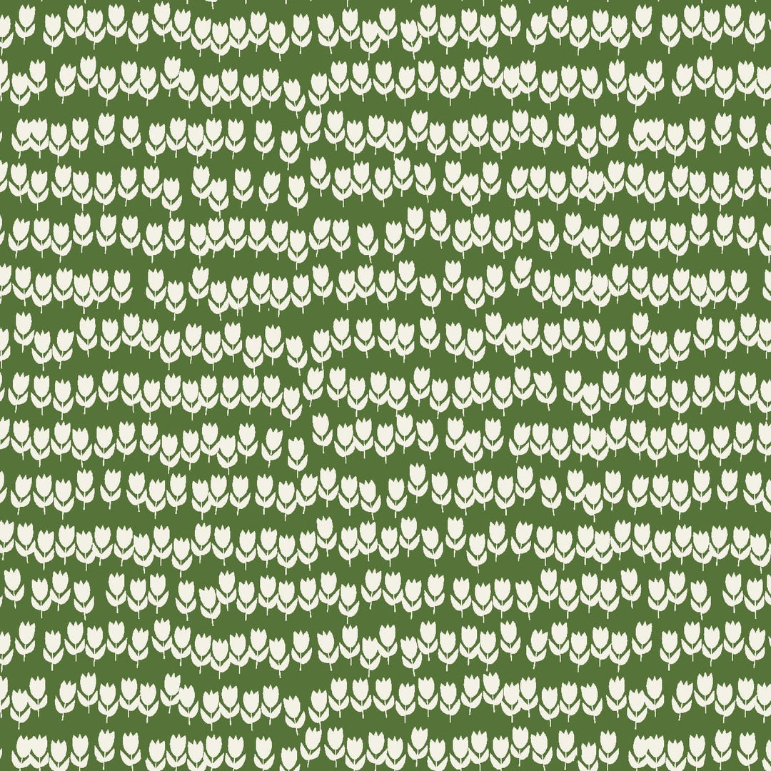 Default Tulips in Green Meadow -Gathering in the Garden - Cotton + Steel