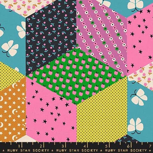 Default Tumbling Blocks CANVAS in Citron - Ooh Lucky Lucky - RSS