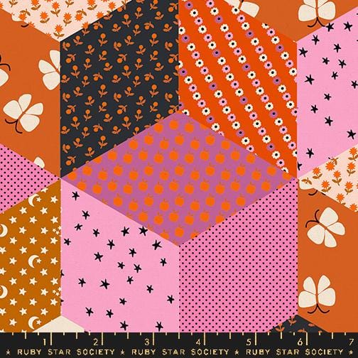 Default Tumbling Blocks CANVAS in Heliotrope - Ooh Lucky Lucky - RSS