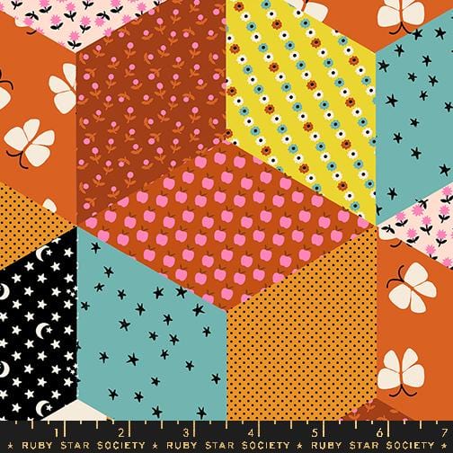Default Tumbling Blocks in Caramel - Ooh Lucky Lucky - RSS