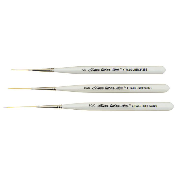 Ultra Mini® Xtra Long Liner 10/0 Short Handled Brush