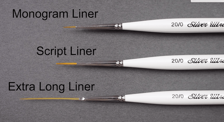 Ultra Mini® Xtra Long Liner Short Handled Brushes