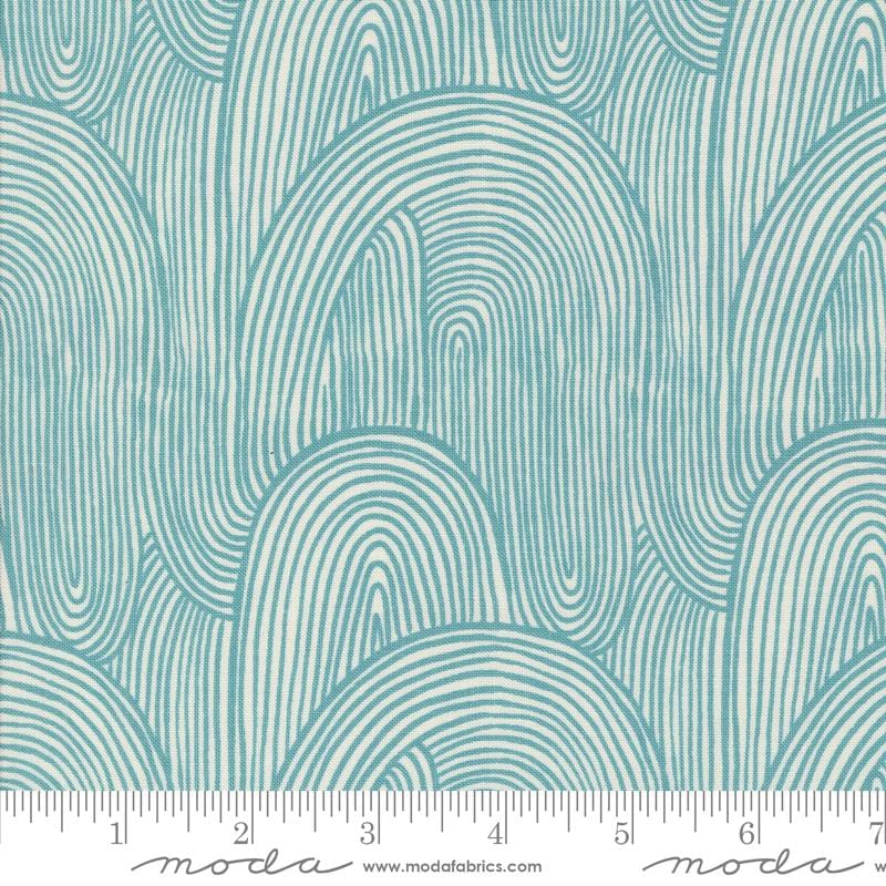 Default Wavy Whirl in Teal - Things Above - Fancy That Design House
