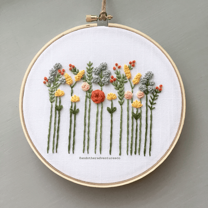Wildflowers in Indian Summer Embroidery Kit - And Other Adventures
