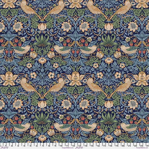 Default William Morris by Freespirit Strawberry Thief Navy