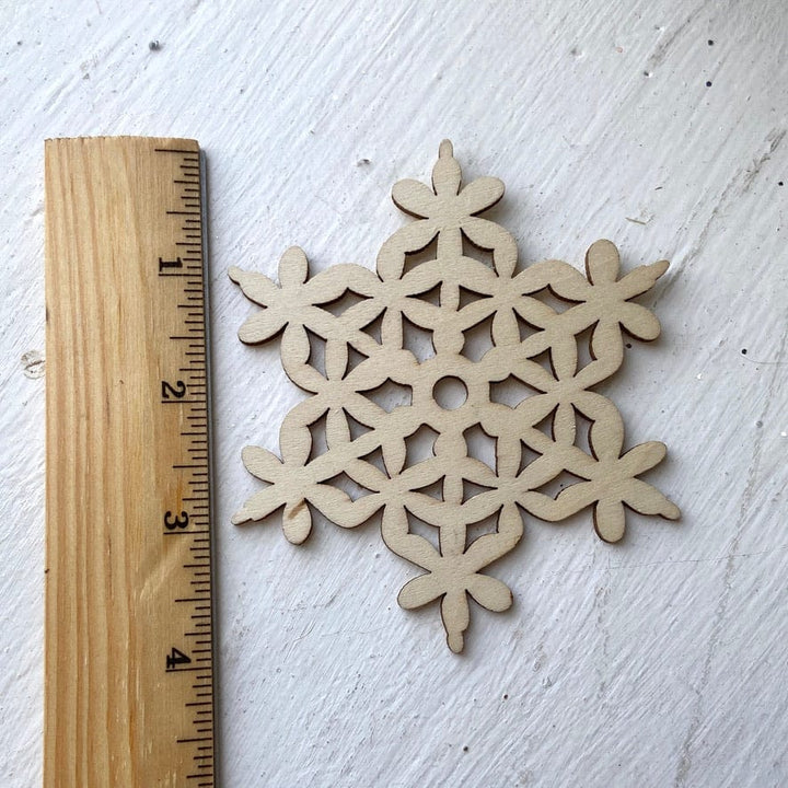 Default Wooden Snowflake - 4"