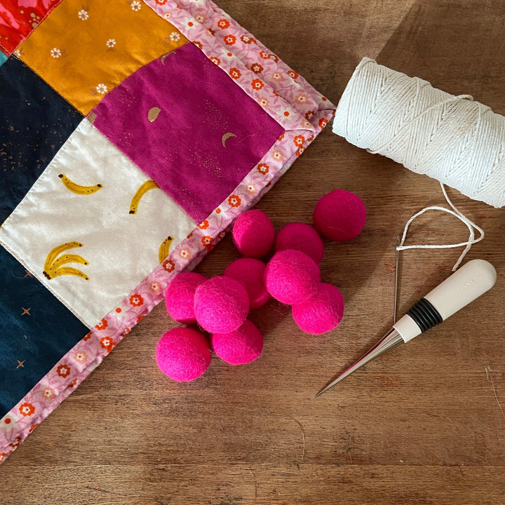 Default Wool Felt Balls - #62 Phlox - Ten 1" Balls, 2.2cm