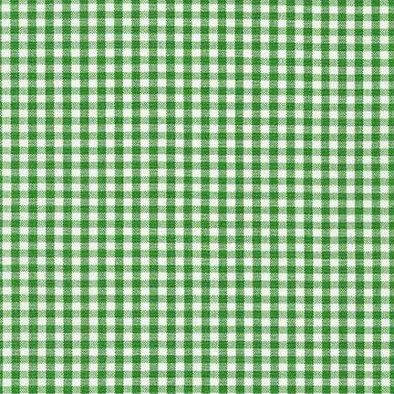 1/8 Gingham in Kelly, Robert Kaufman – Fiddlehead Artisan Supply