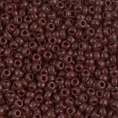 8/0 - Miyuki Glass Seed Beads - Opaque - Chocolate - 8-409