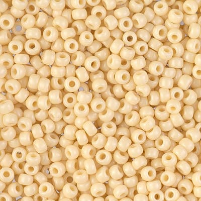 8/0 - Miyuki Glass Seed Beads - Opaque - Dark Cream - 8-492