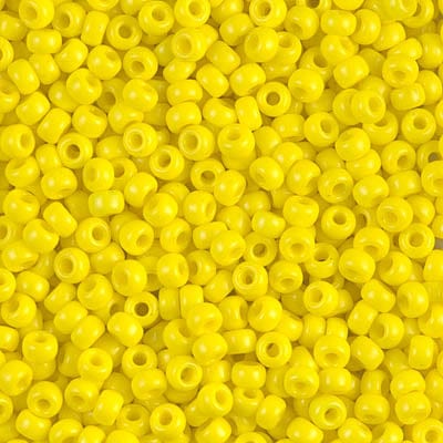 8/0 - Miyuki Glass Seed Beads - Opaque - Yellow - 8-404