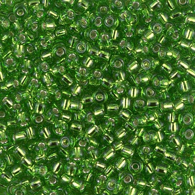 8/0 - Miyuki Glass Seed Beads - Silverlined - Lime (8-2423)