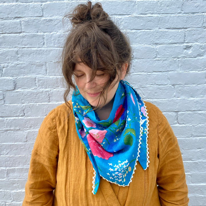 nani IRO and Dentelle Lace - Triangle Scarf Kit - Summer 2022