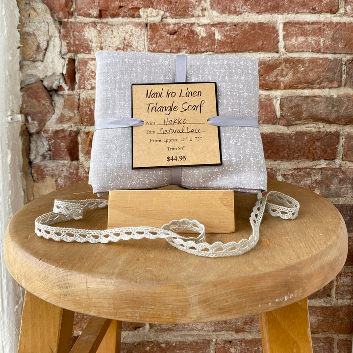 nani IRO and Dentelle Lace - Triangle Scarf Kit - Summer 2022