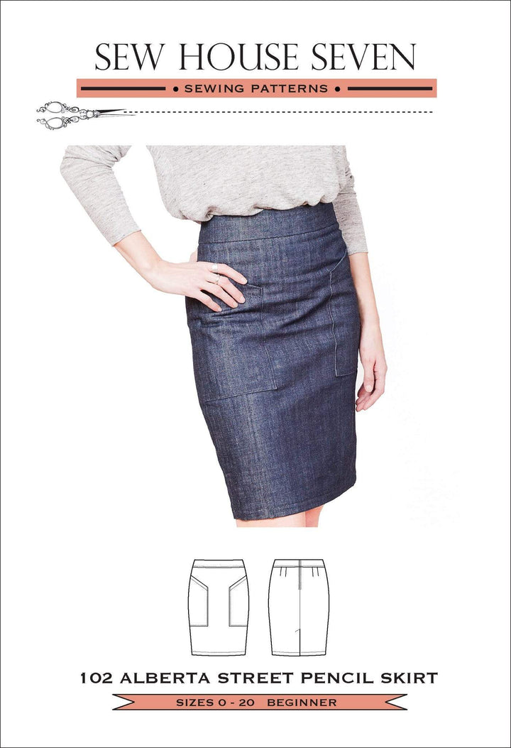 Alberta Street Pencil Skirt, Sew House Seven