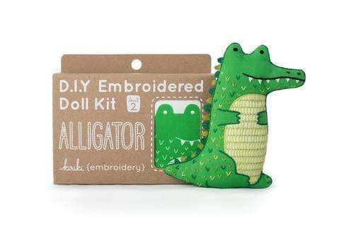 Alligator Embroidery Kit from Kiriki