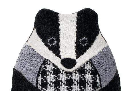Badger Embroidery Kit from Kiriki