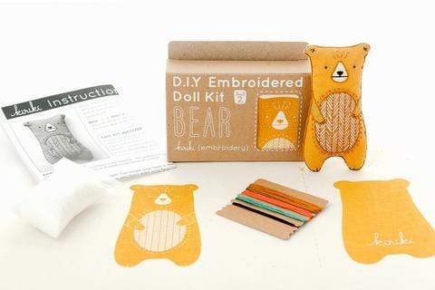 Bear Embroidery Kit from Kiriki
