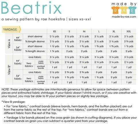 Beatrix Top, Made by Rae