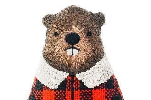 Beaver Embroidery Kit from Kiriki