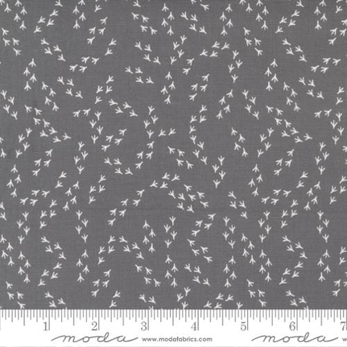 Bird Dance in Pebble - Birdsong by Gingiber - MODA