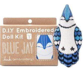 Blue Jay Embroidery Kit from Kiriki