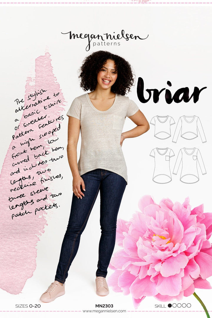 Briar T-Shirt and Sweater - Sizes 0-20 - Megan Nielsen