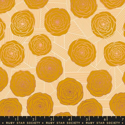 Bunch of Roses in Cactus Metallic - Floradora - Jen Hewett for RSS