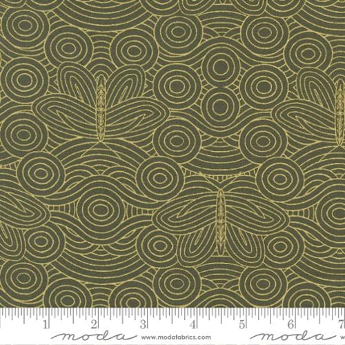 Butterfly In The Sky in Forest Metallic - Meadowmere by Gingiber - MODA