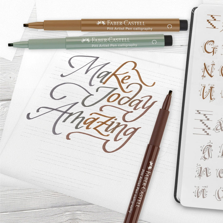Calligraphy Pitt Artist Pen from Faber Castell - 180 Raw Umber
