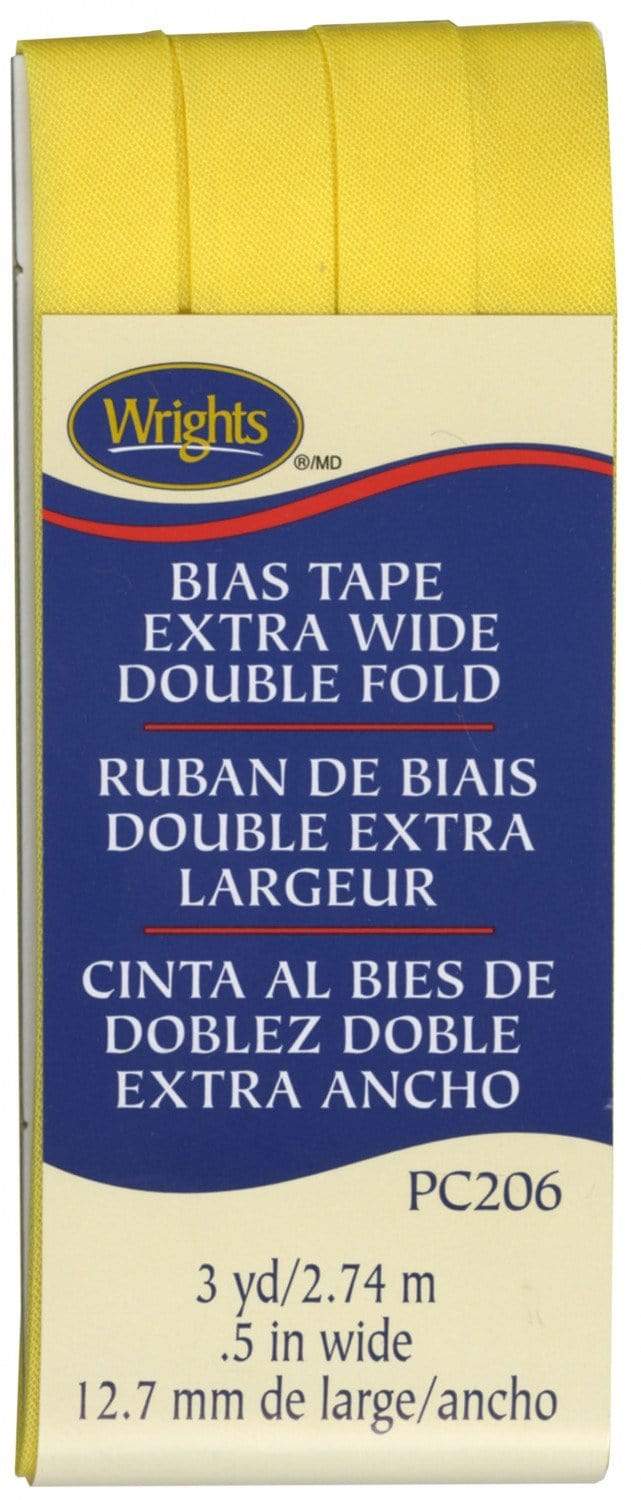 Canary ~ 1/2" Double Fold Bias Tape from Wrights