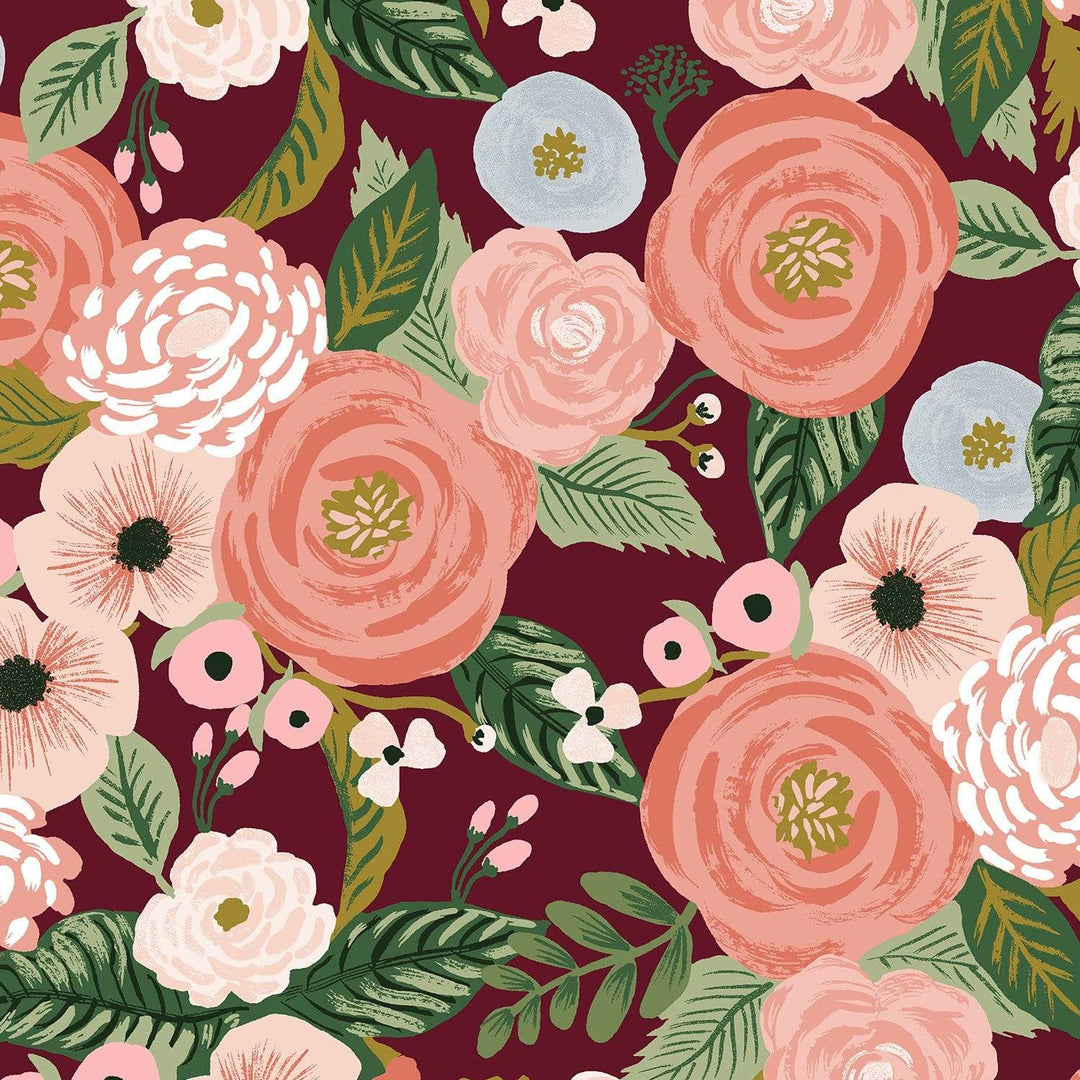 Canvas ~ Juliet Rose in Burgundy ~ Garden Party by Rifle Paper Co.