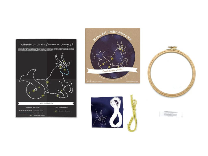 Capricorn Embroidery Kit - Constellation Series from Kiriki