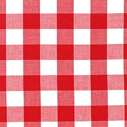 Carolina Gingham, 1" in Red