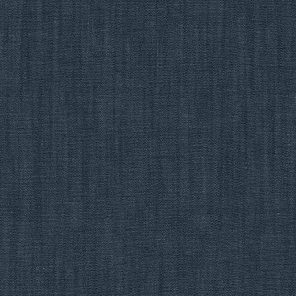 Chambray in Indigo, Chambray Union by Robert Kaufman