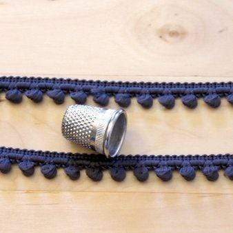 Charcoal Pom Pom Trim