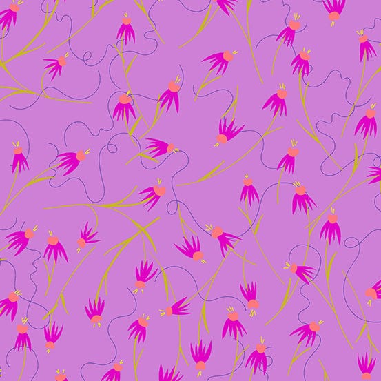 Coneflower in Lilac - Wildflowers - Alison Glass