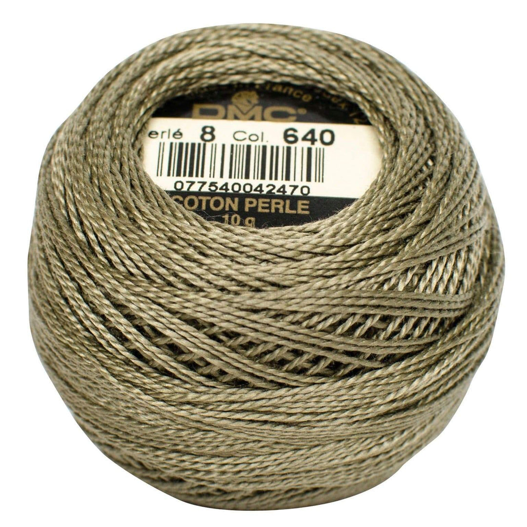 Copy of Size 8 Pearl Cotton Ball in Color 640 ~ Very Dark Beige Grey