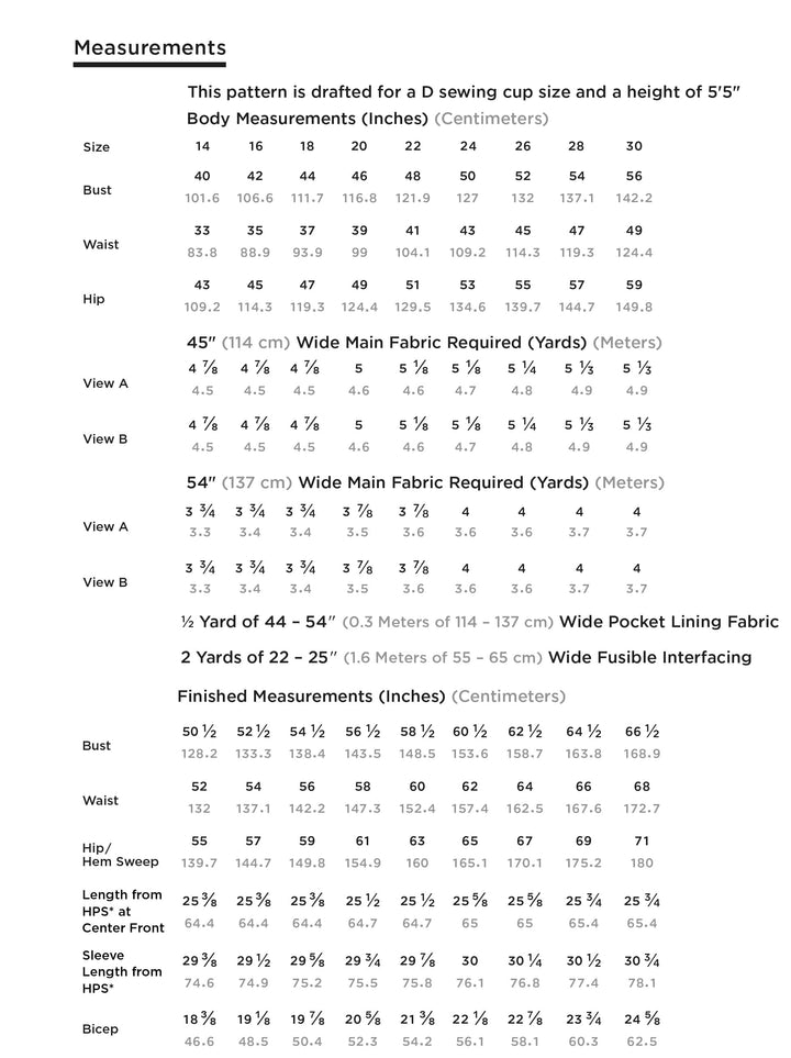 Cortland Trench & Dress Sizes 0-30 - Grainline Studio