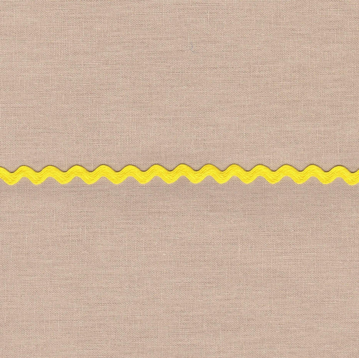 1/2" / canary Cotton Ric Rac Trim