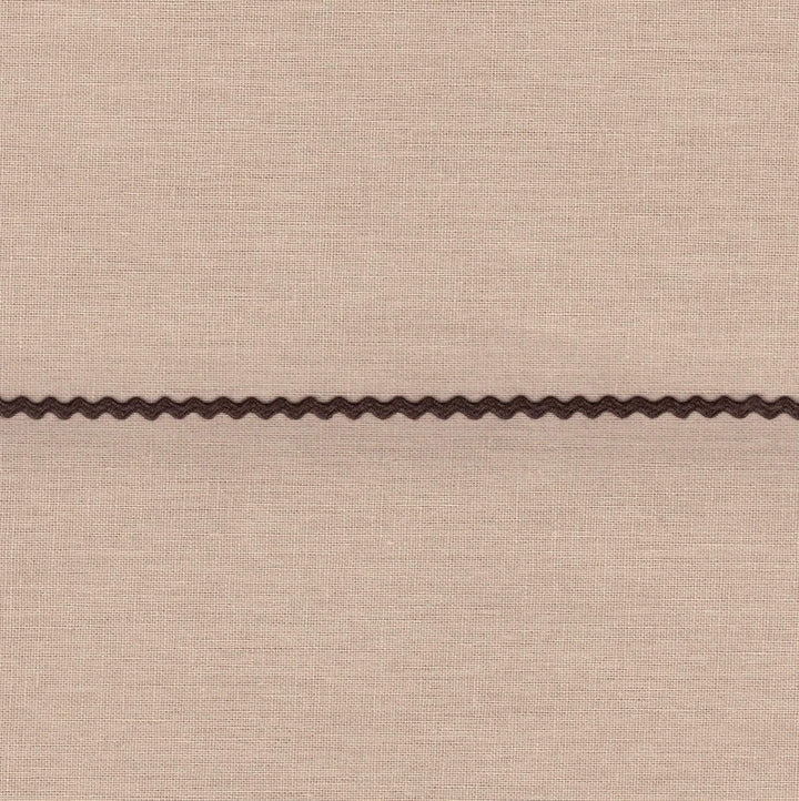 3/16" / seal brown Cotton Ric Rac Trim