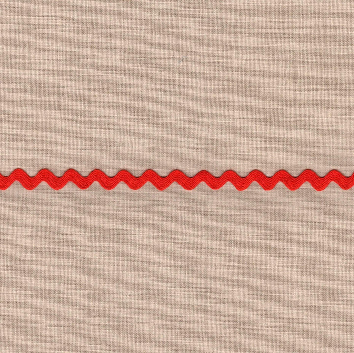 1/2" / orange Cotton Ric Rac Trim