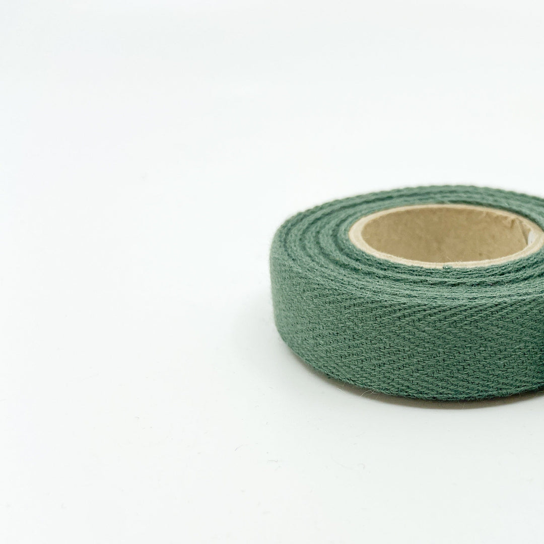 Cotton Twill Tape - Juniper - 14mm