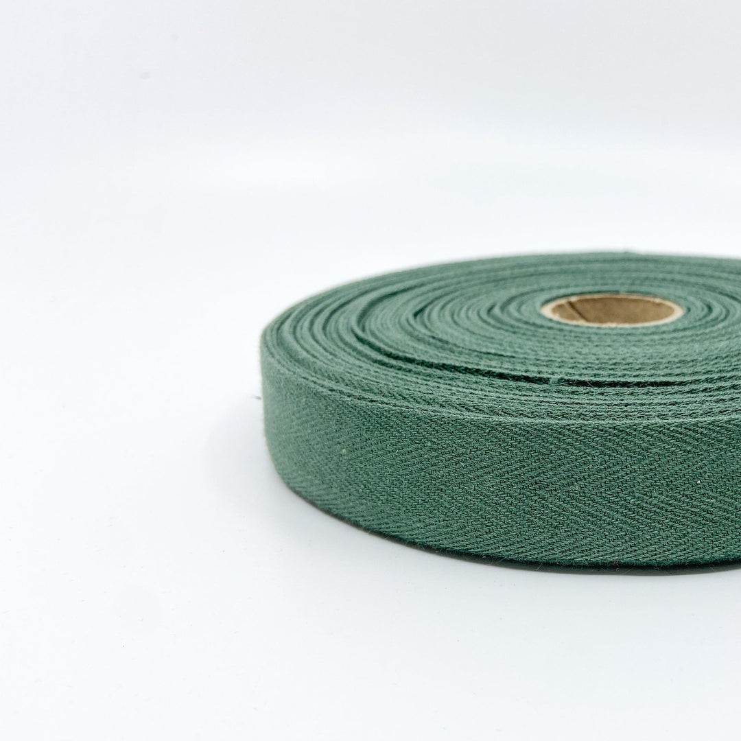 Cotton Twill Tape - Juniper - 25mm