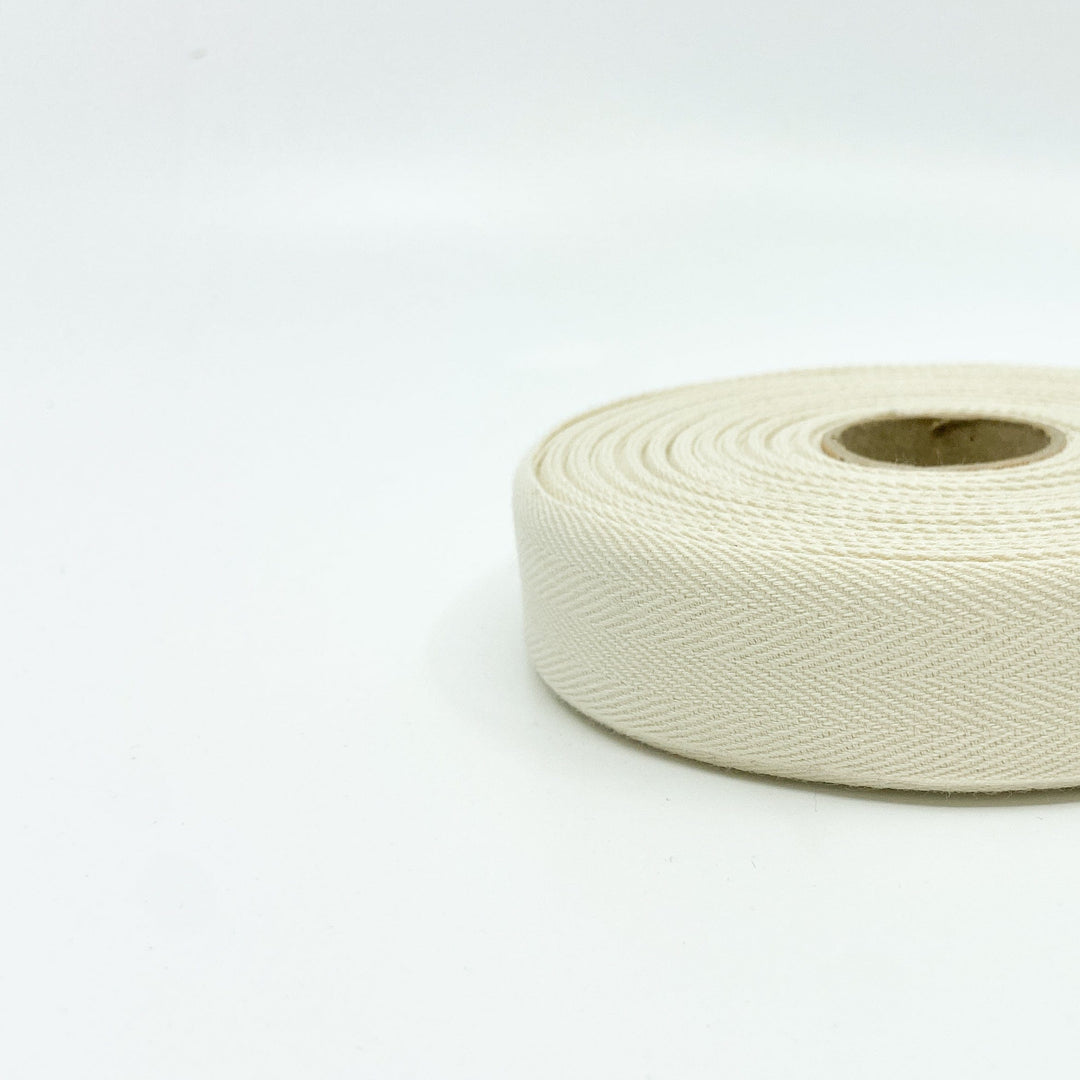 Cotton Twill Tape - Natural - 25mm