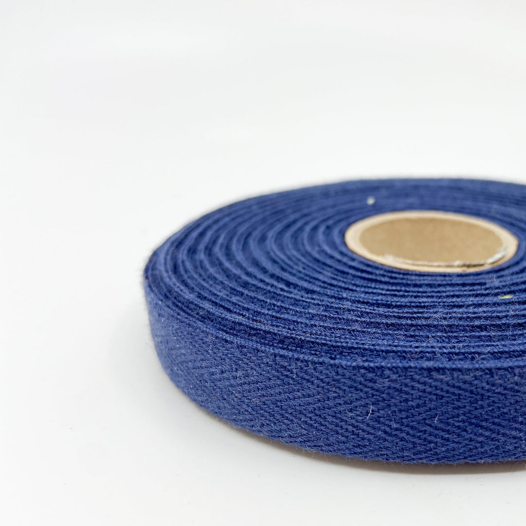 Cotton Twill Tape - Navy - 14mm