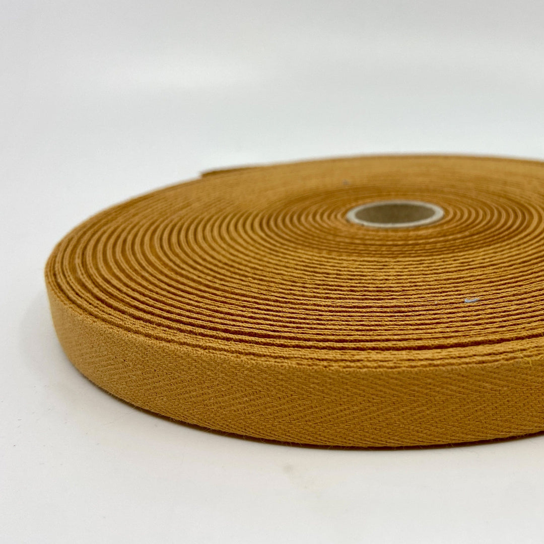 Cotton Twill Tape - Ochre - 14mm